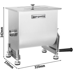 Фаршемешалка ручная GGM Gastro FMHB10 (Inox) Thumb