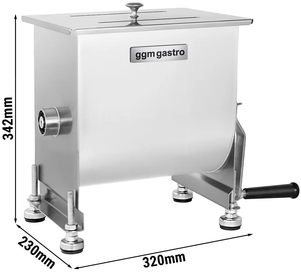 Фаршемешалка ручная GGM Gastro FMHB10 (Inox) - 12