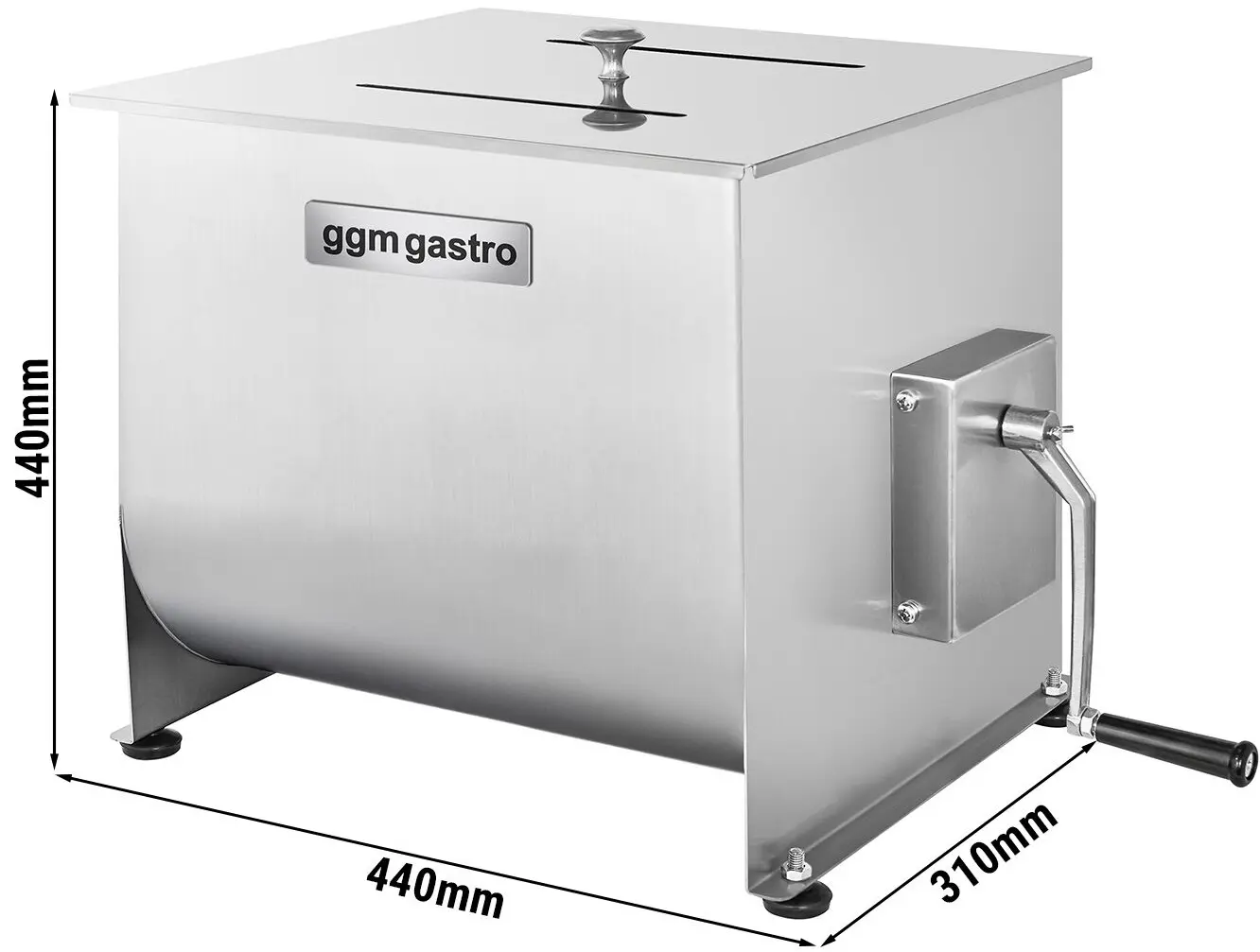 Фаршемешалка ручная GGM Gastro FMHB30 (Inox) - 9