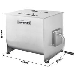 Фаршемешалка ручная GGM Gastro FMHB40 (Inox) Thumb