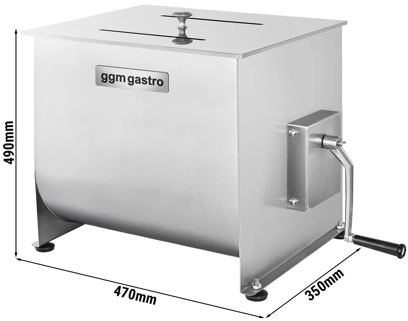 Фаршемешалка ручная GGM Gastro FMHB40 (Inox) - 9