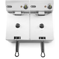 Фритюрница Hendi 205839 2x8L (Inox/Black) Thumb