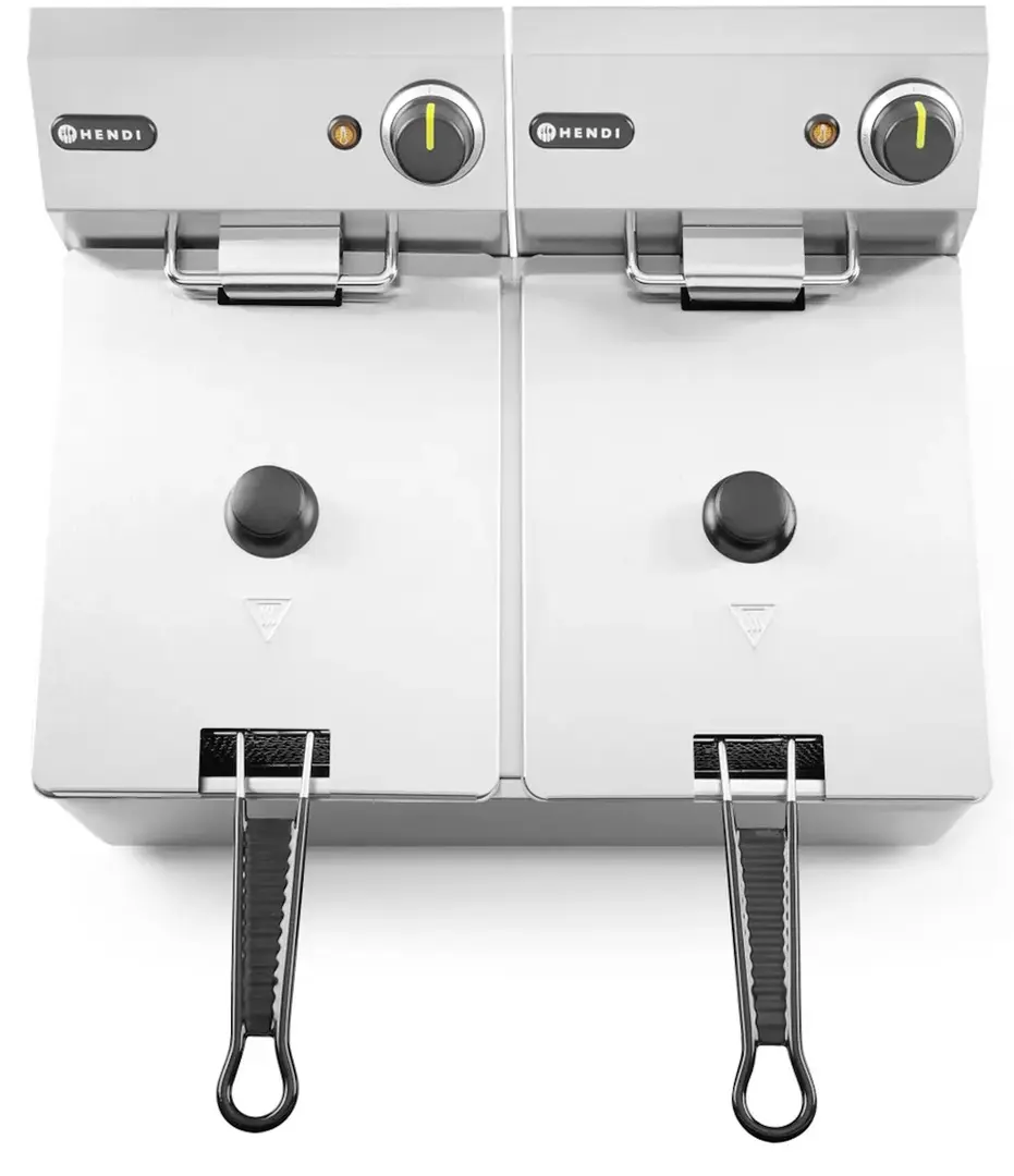 Friteuza Hendi 205846 2x4L (Inox/Black)