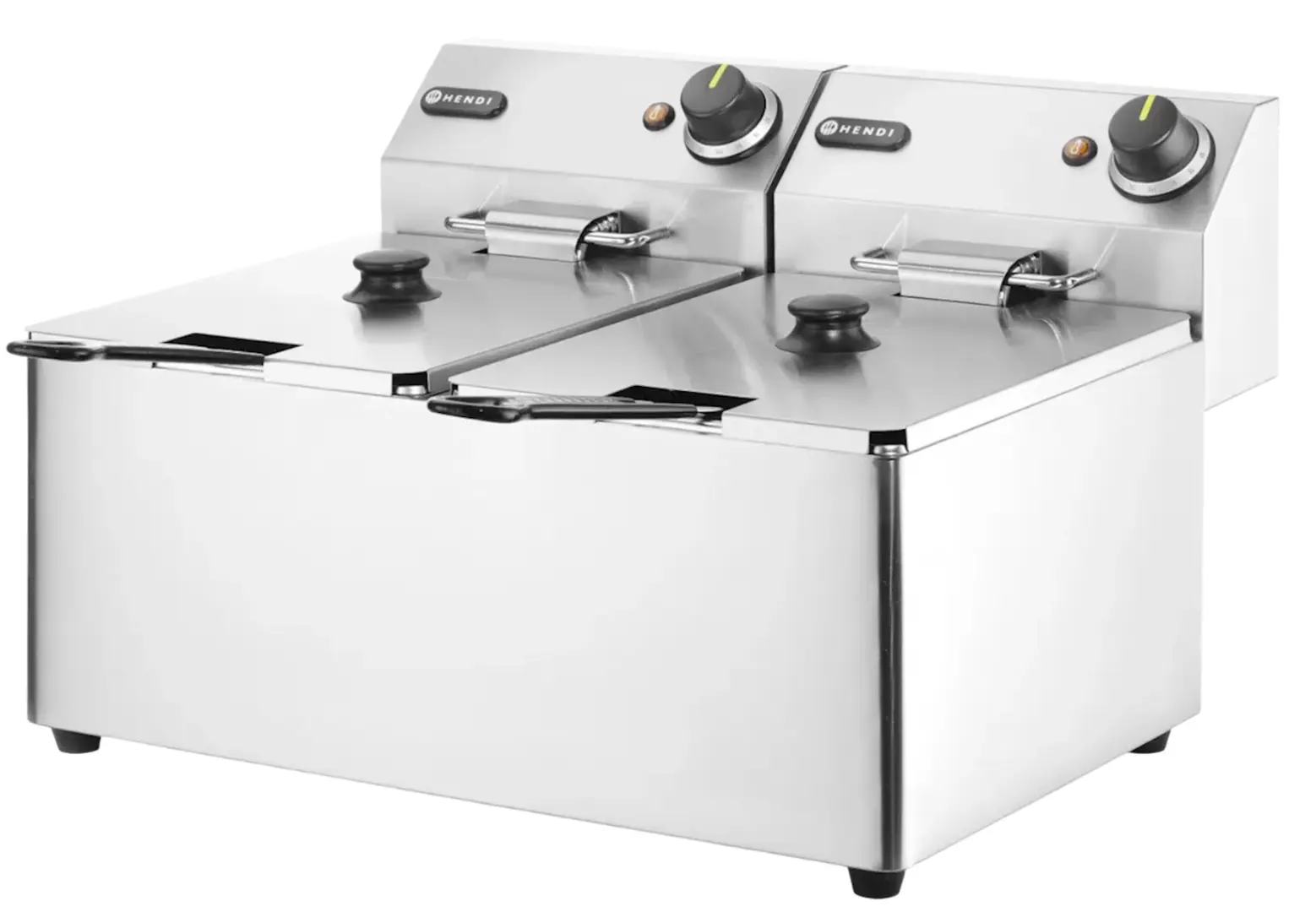 Friteuza Hendi 205846 2x4L (Inox/Black)