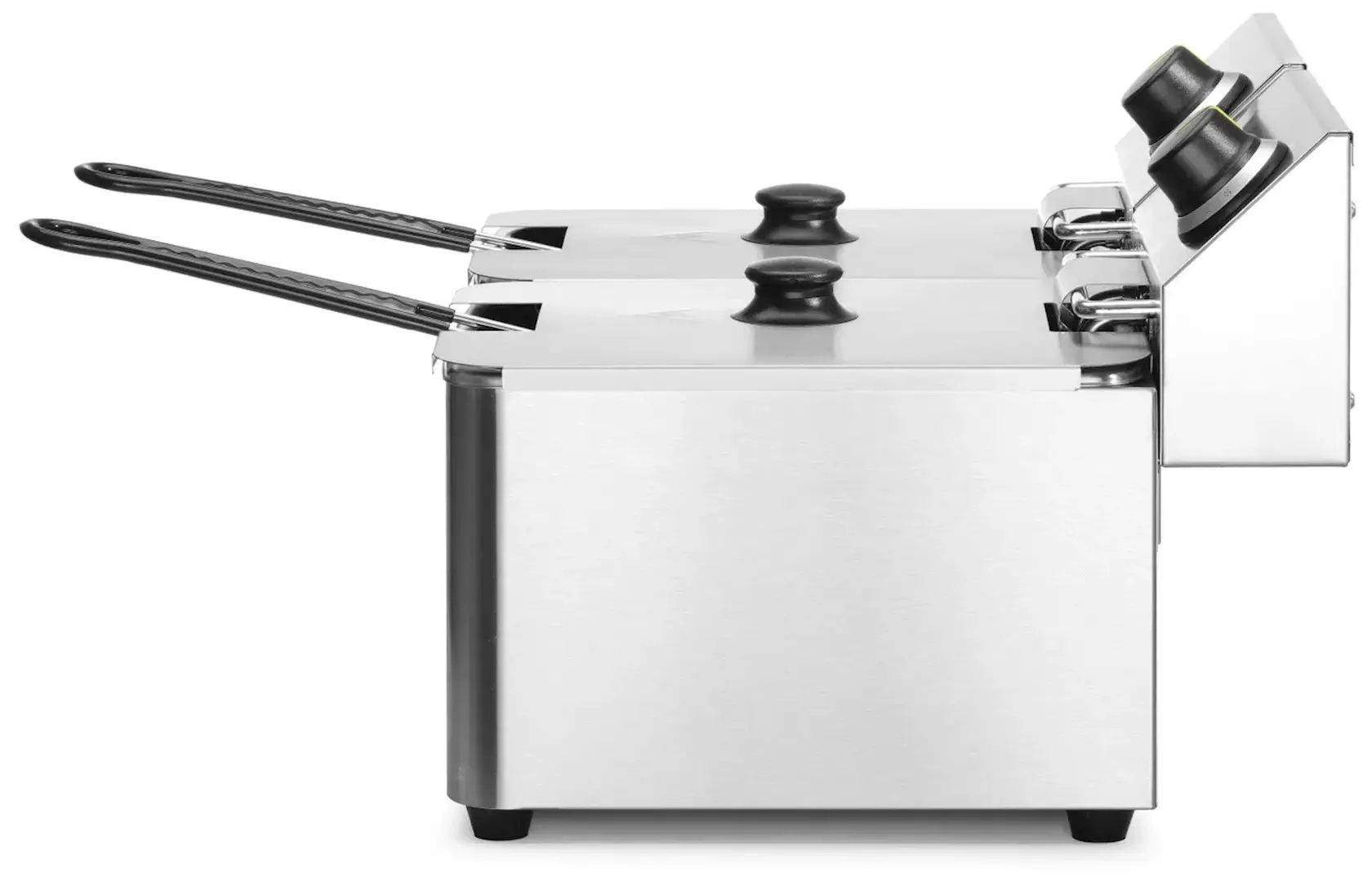 Friteuza Hendi 205853 2x6L (Inox/Black)