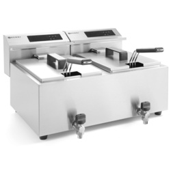 Фритюрница Hendi MasterCook 207376 2x8L (Inox) Thumb