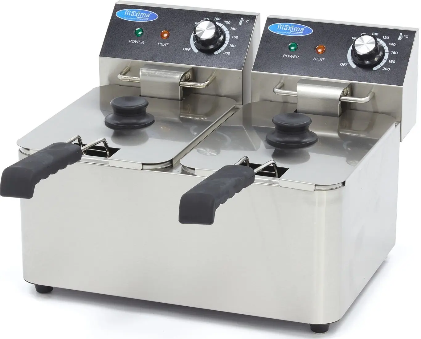 Friteuza electrica Maxima 09365212 (Inox/Black)