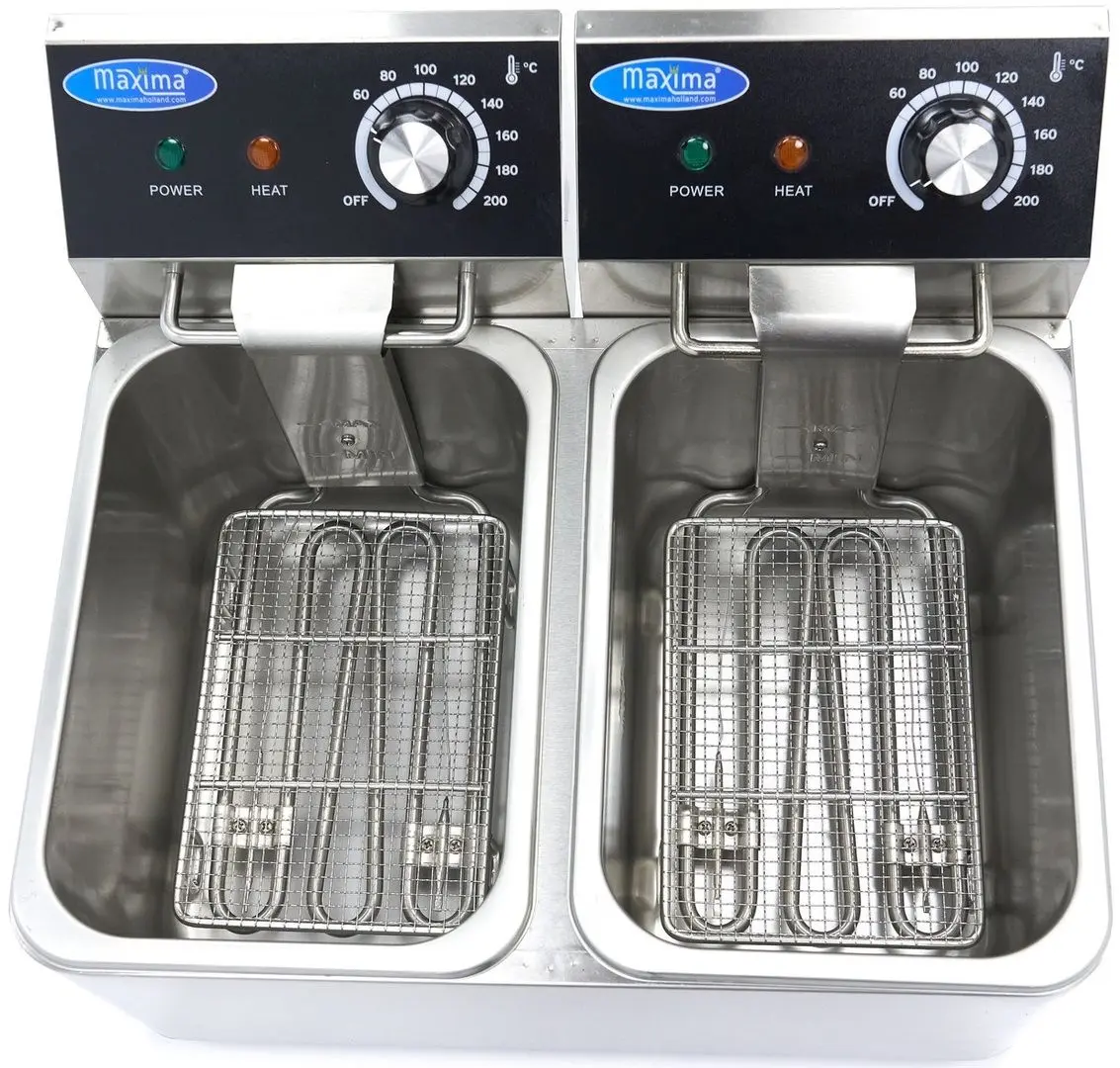 Friteuza electrica Maxima 09365212 (Inox/Black)