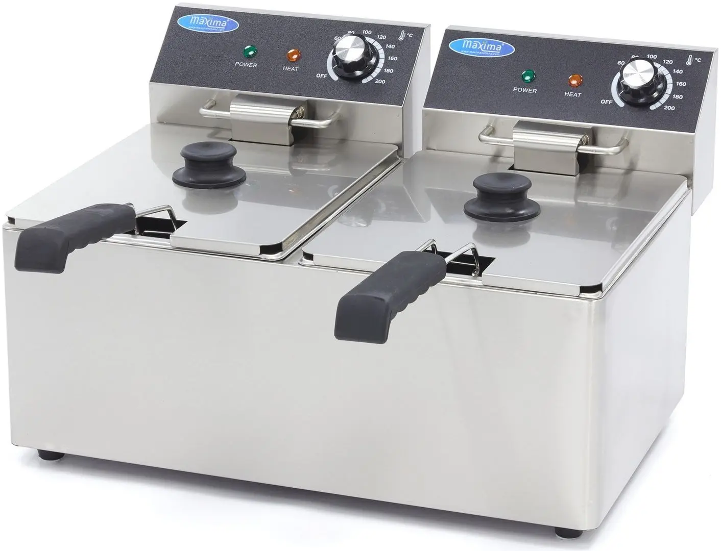 Friteuza electrica Maxima 09365225 (Inox/Black)