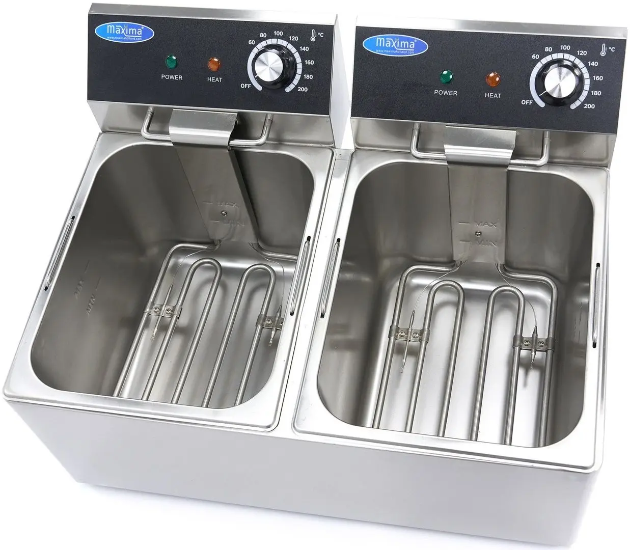 Friteuza electrica Maxima 09365225 (Inox/Black)