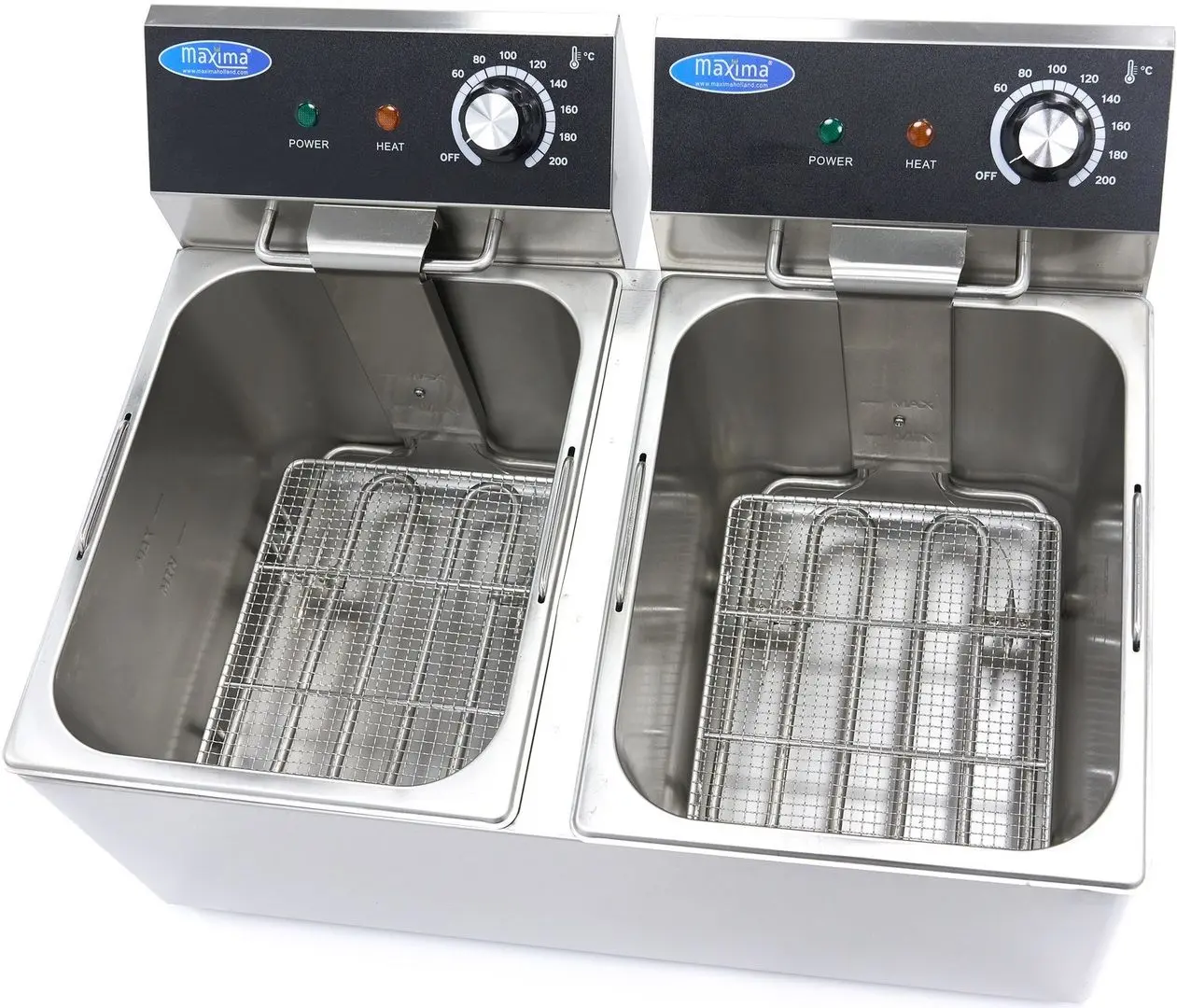 Friteuza electrica Maxima 09365225 (Inox/Black)