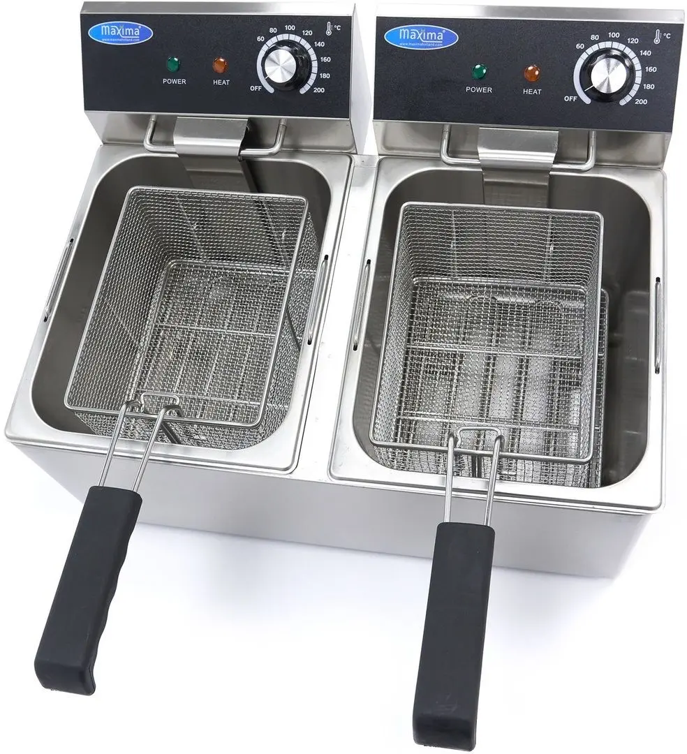 Friteuza electrica Maxima 09365225 (Inox/Black)