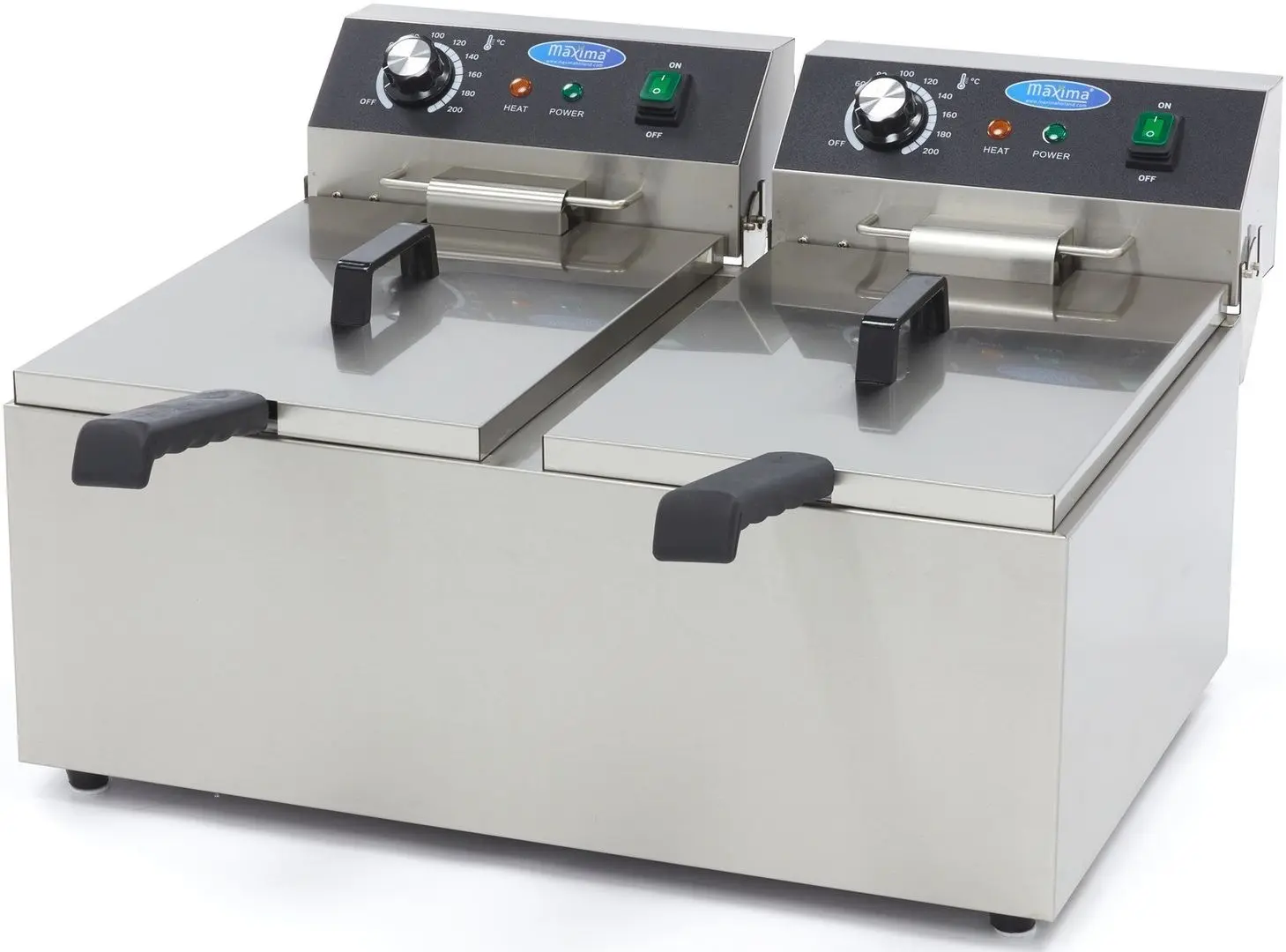 Friteuza electrica Maxima 09365227 (Inox/Black)