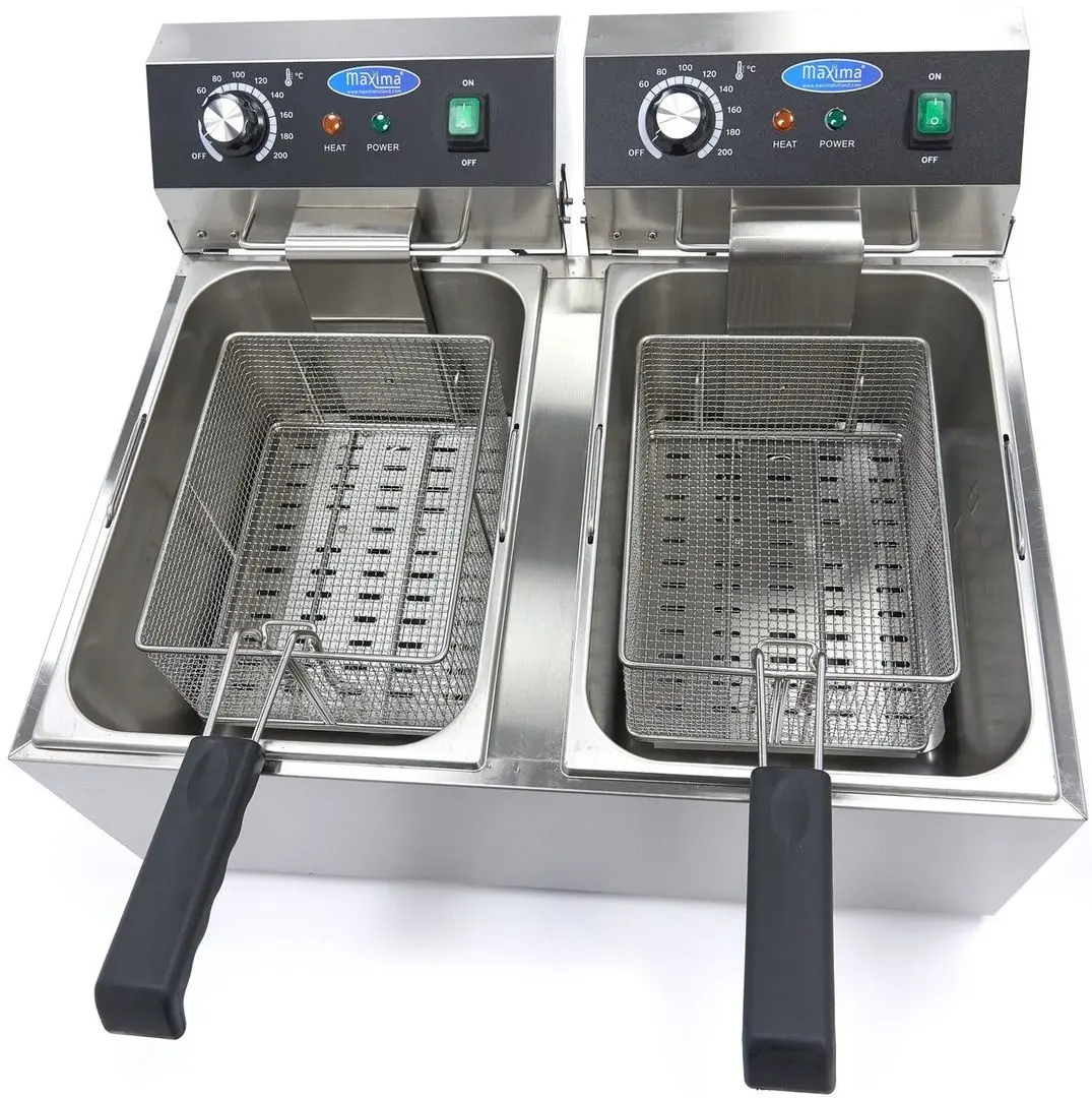 Friteuza electrica Maxima 09365227 (Inox/Black)