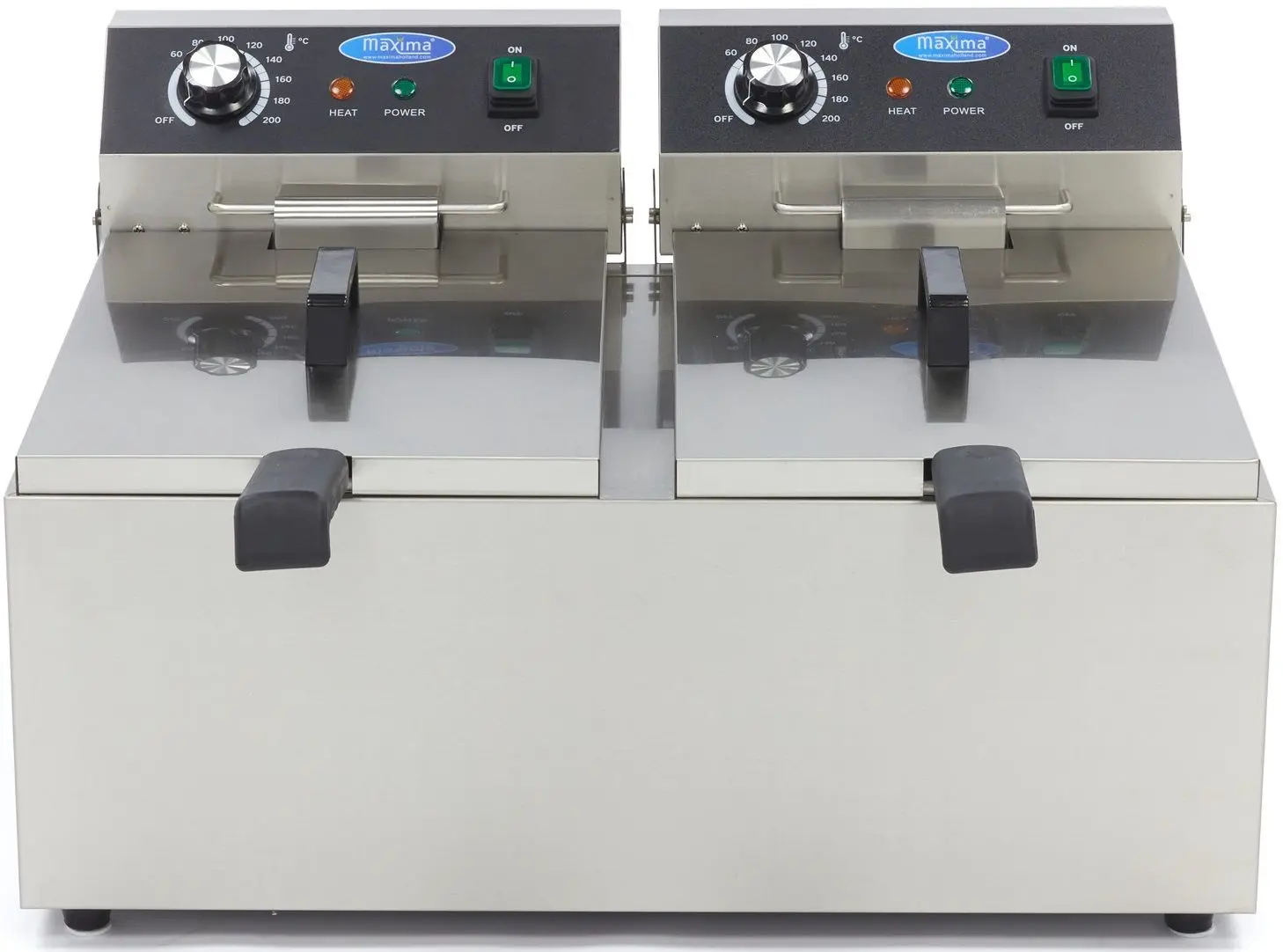 Friteuza electrica Maxima 09365227 (Inox/Black)