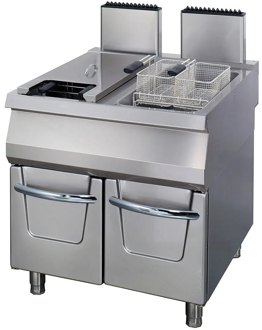 Фритюрница газовая Maxima Premium 2x22L 9398606 (Inox)