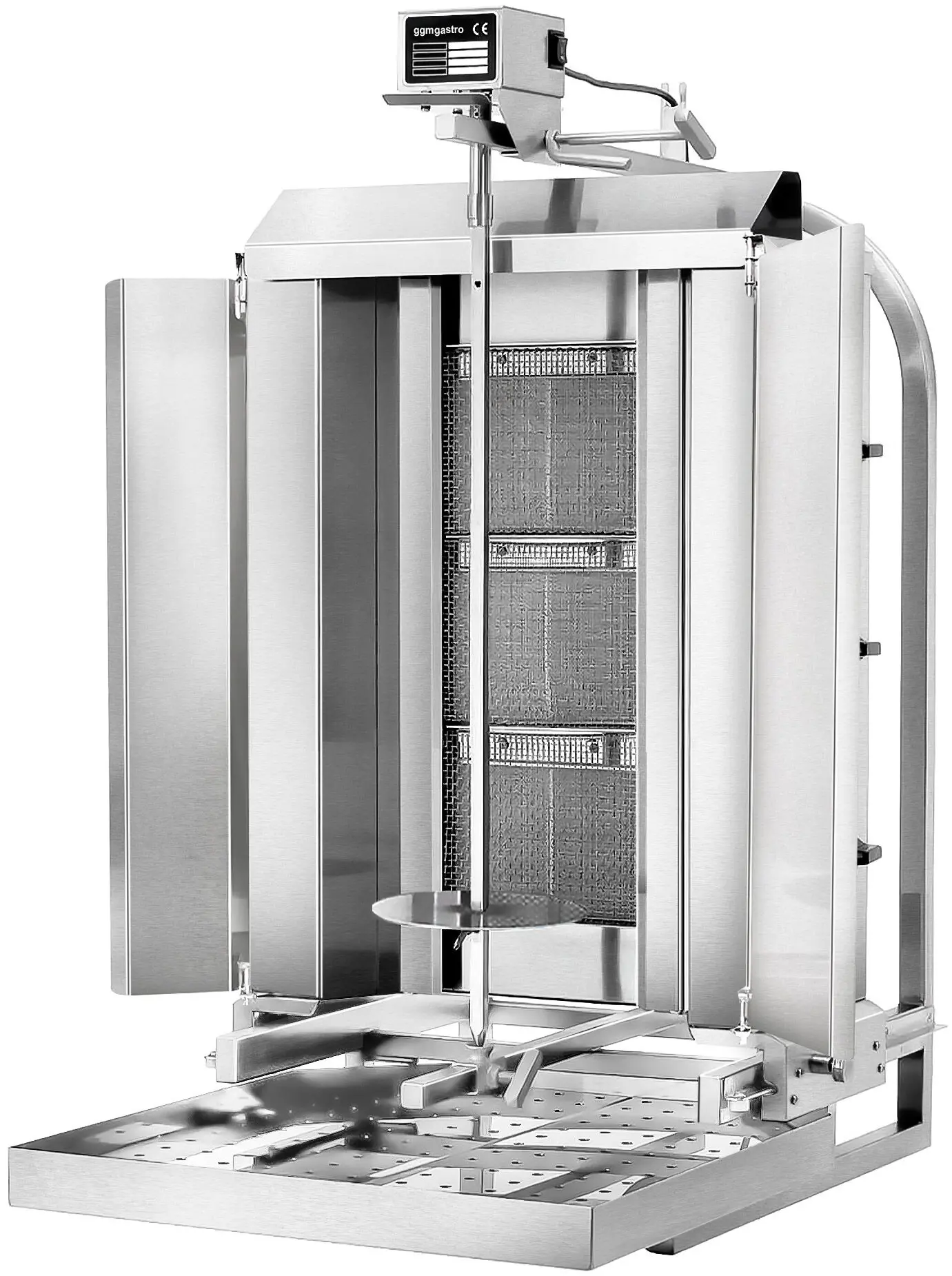 Аппарат для шаурмы газовый GGM Gastro DOBK3-SB-N (Inox) - 3