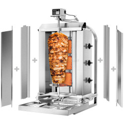 Аппарат для шаурмы газовый GGM Gastro DOBK3-SB-N (Inox)
