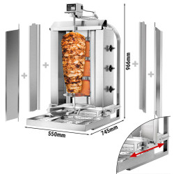 Аппарат для шаурмы газовый GGM Gastro DOBK3-SB-N (Inox) Thumb