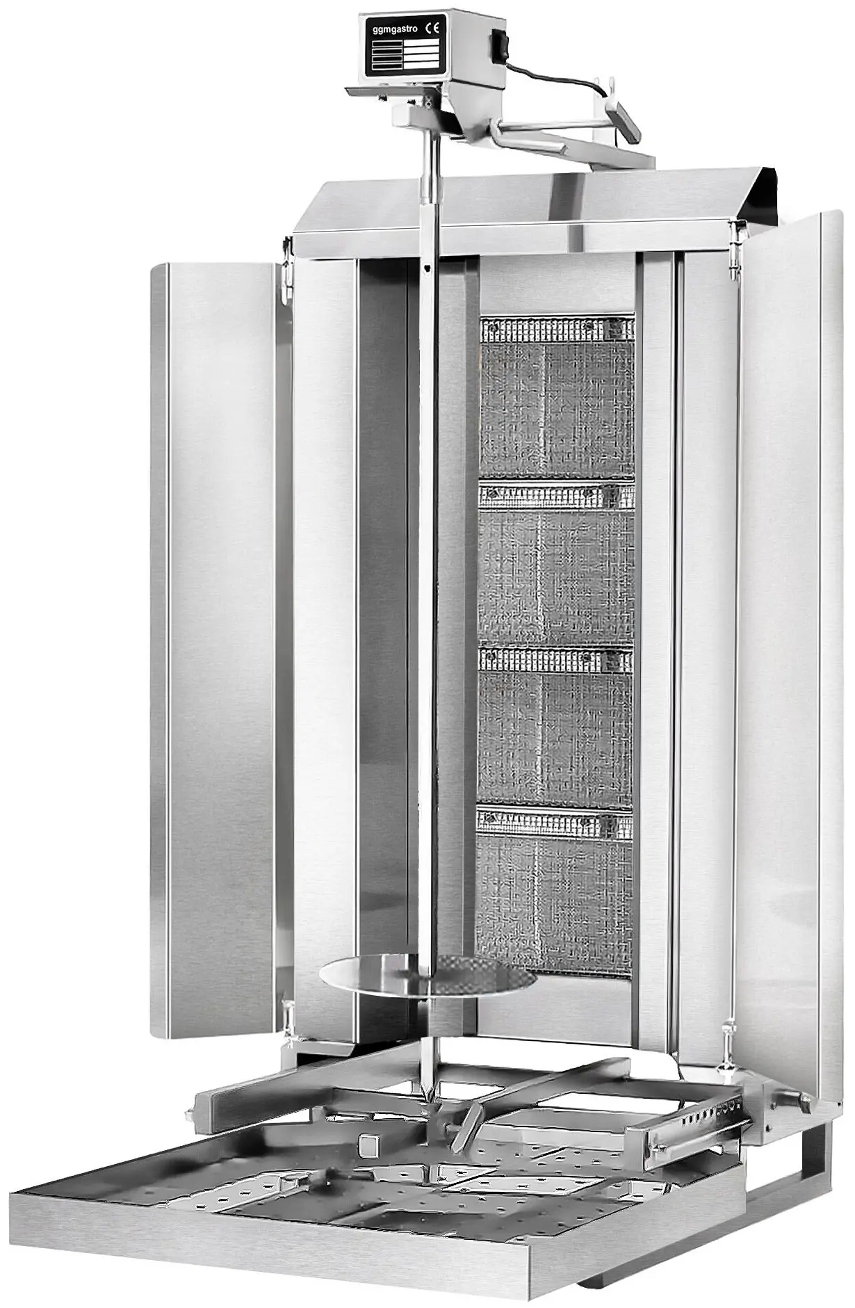 Аппарат для шаурмы газовый GGM Gastro DOBK4-SB-N (Inox) - 3