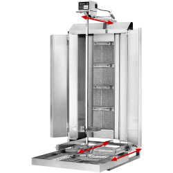 Аппарат для шаурмы газовый GGM Gastro DOBK4-SB-N (Inox) Thumb