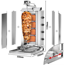 Аппарат для шаурмы газовый GGM Gastro DOBK4-SB-N (Inox) Thumb