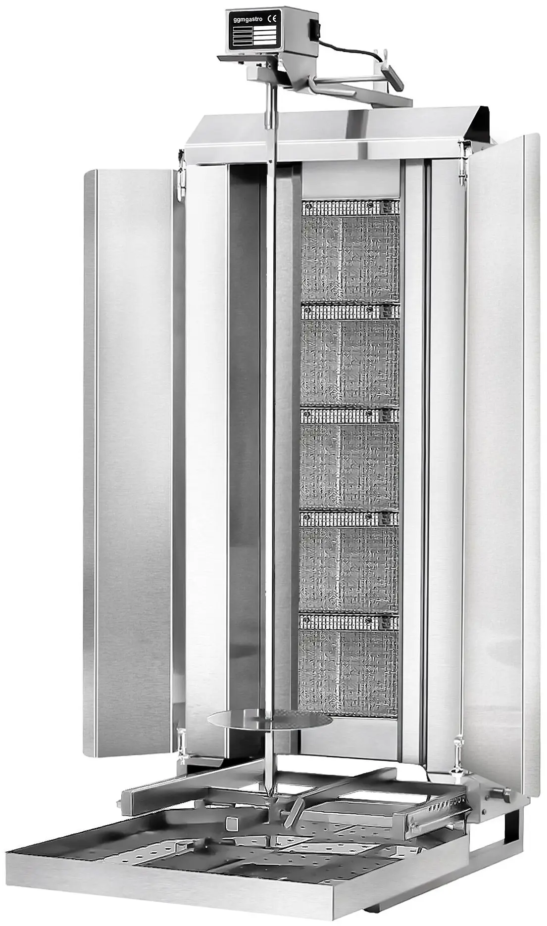 Аппарат для шаурмы газовый GGM Gastro DOBK5-SB-N (Inox) - 3