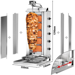 Аппарат для шаурмы газовый GGM Gastro DOBK5-SB-N (Inox) Thumb