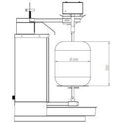 Aparat pentru kebab pe gaz GGM Gastro DOK1 (Inox) Thumb