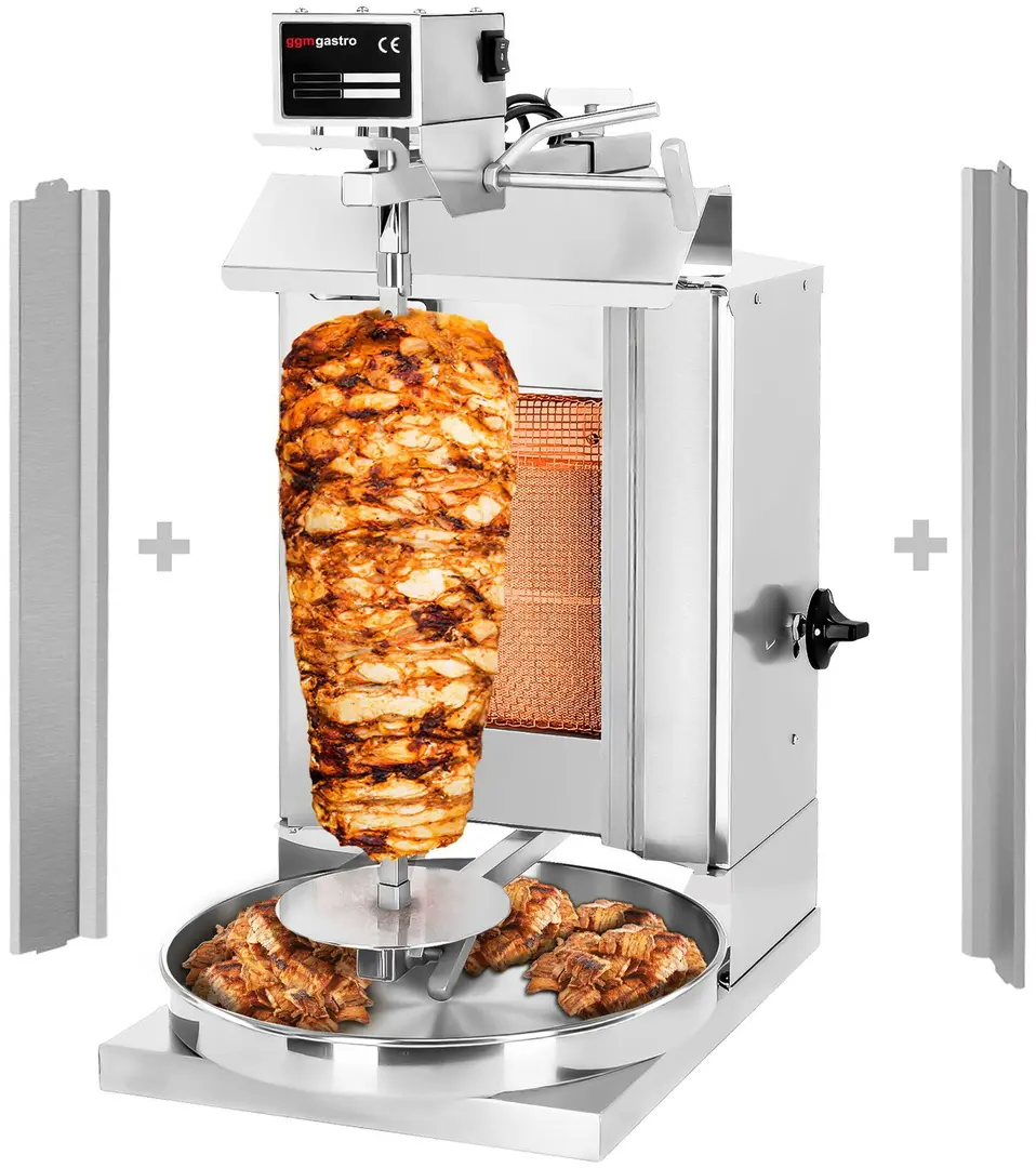 Aparat pentru kebab pe gaz GGM Gastro DOK1 (Inox)