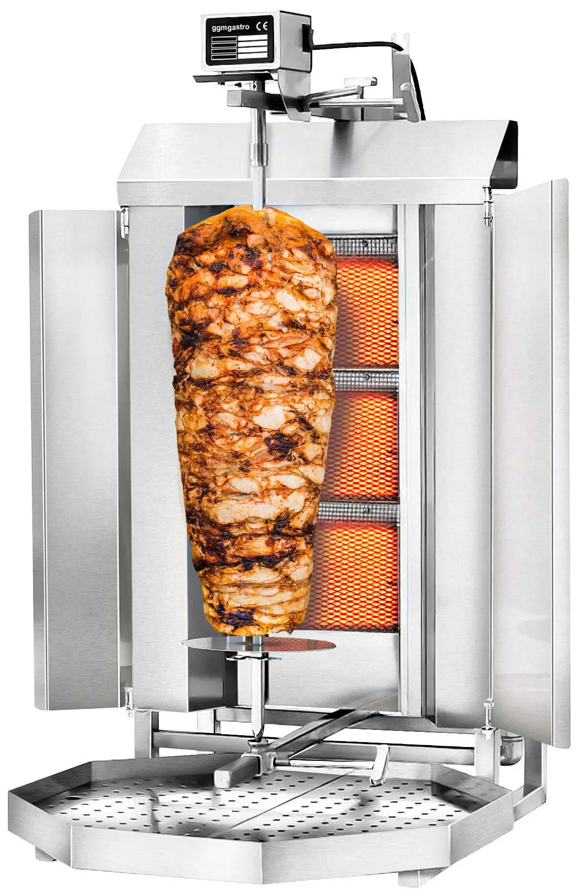 Аппарат для шаурмы газовый GGM Gastro DOK3-SB-N (Inox) - 2