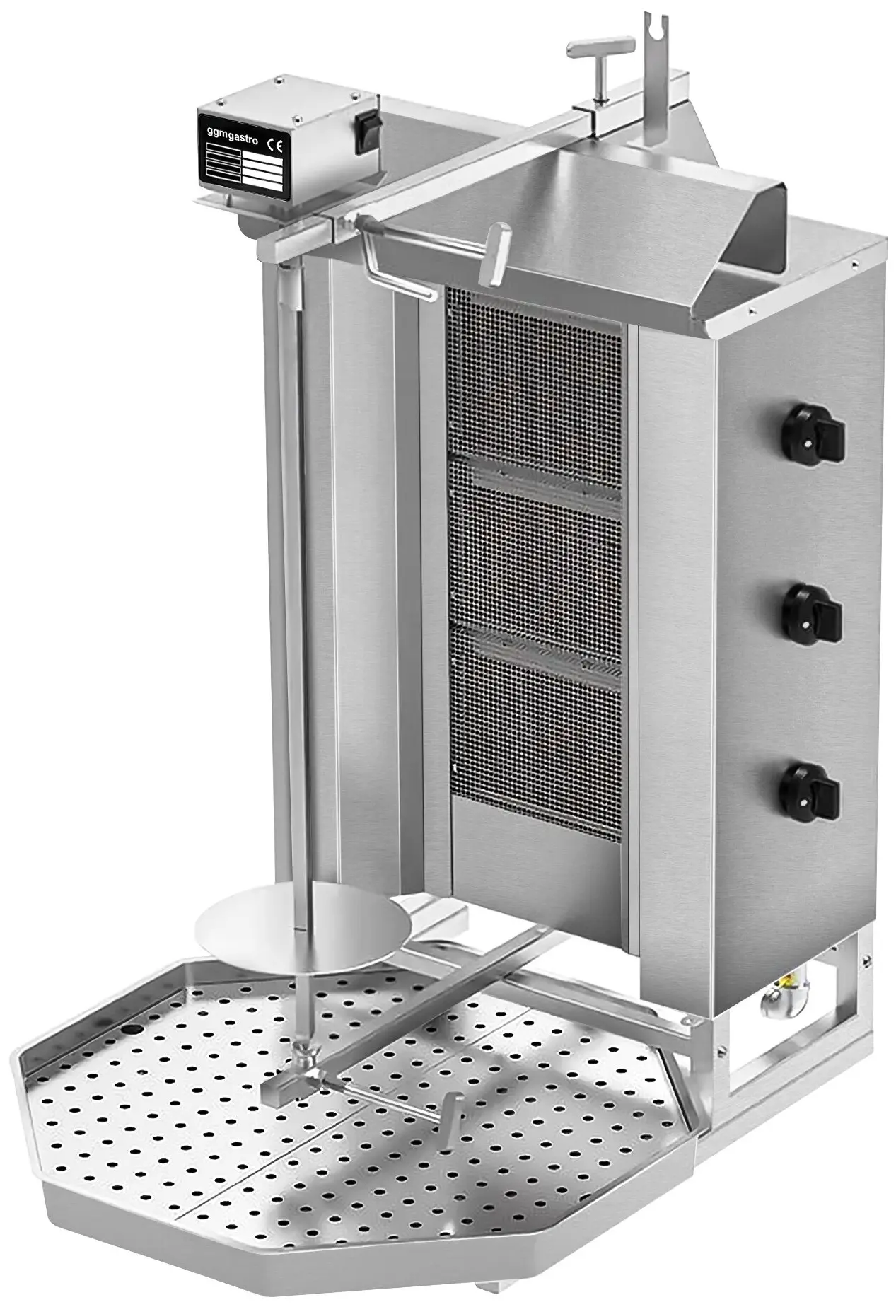 Аппарат для шаурмы газовый GGM Gastro DOK3-SB-N (Inox) - 4