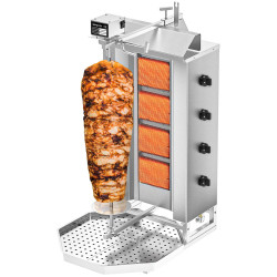 Аппарат для шаурмы газовый GGM Gastro DOK4-SB-N (Inox) Thumb