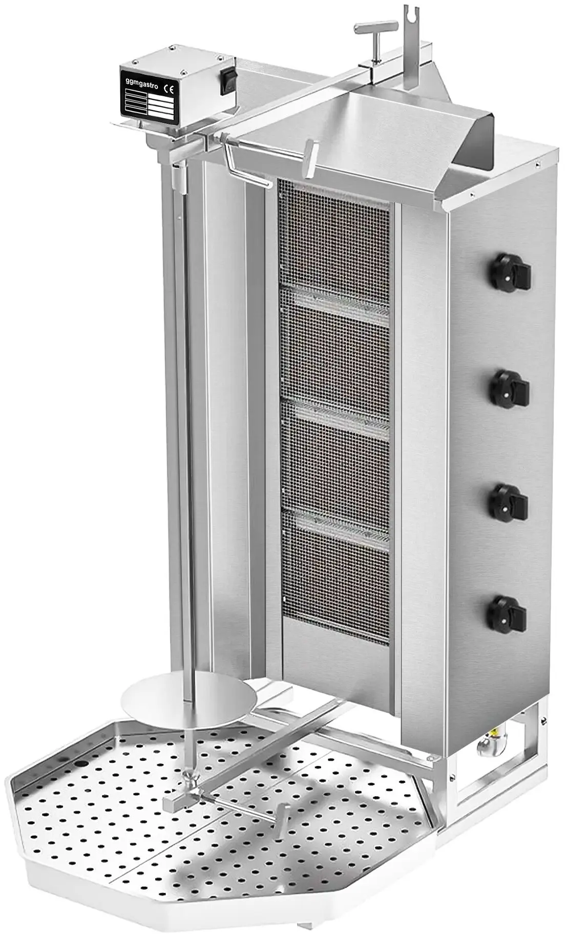 Аппарат для шаурмы газовый GGM Gastro DOK4-SB-N (Inox) - 4