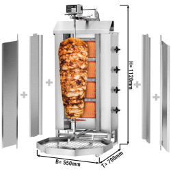 Аппарат для шаурмы газовый GGM Gastro DOK4-SB-N (Inox) Thumb