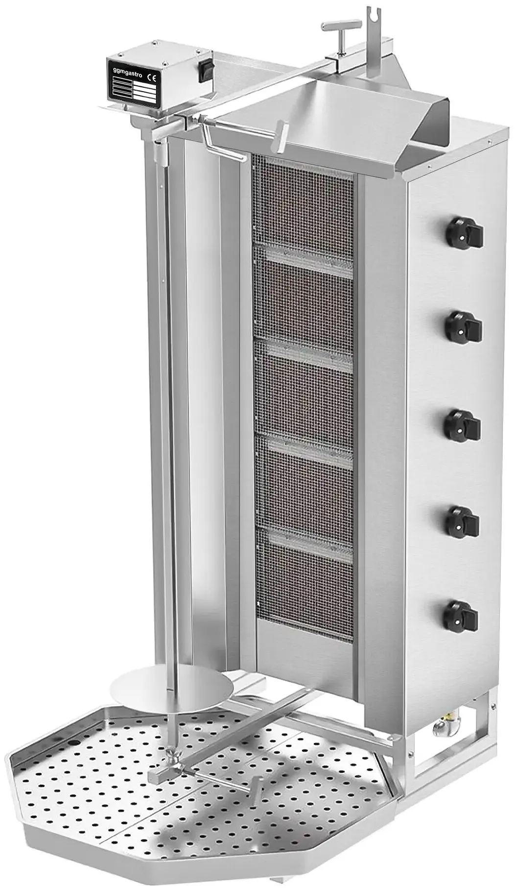 Аппарат для шаурмы газовый GGM Gastro DOK5-SB-N (Inox) - 4