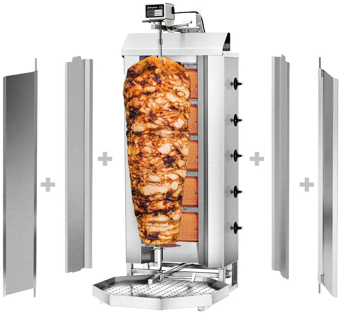 Аппарат для шаурмы газовый GGM Gastro DOK5-SB-N (Inox)
