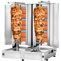 Аппарат для шаурмы газовый GGM Gastro DUK3+3-SB-N (Inox) Thumb