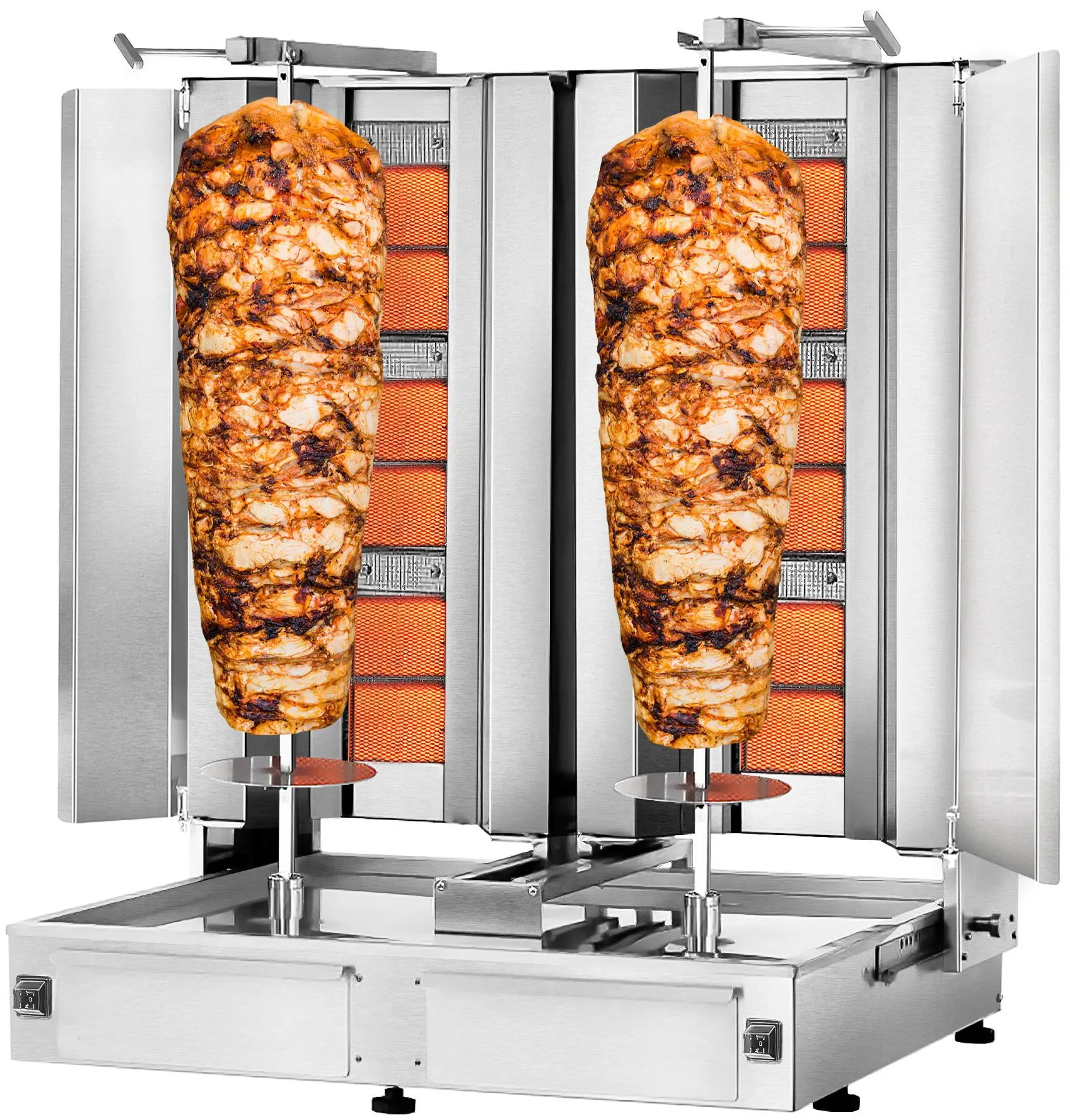 Аппарат для шаурмы газовый GGM Gastro DUK3+3-SB-N (Inox) - 2