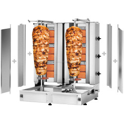 Аппарат для шаурмы газовый GGM Gastro DUK3+3-SB-N (Inox)