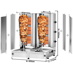 Аппарат для шаурмы газовый GGM Gastro DUK3+3-SB-N (Inox) Thumb