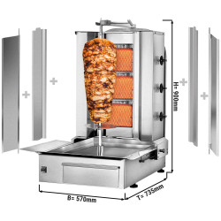 Аппарат для шаурмы газовый GGM Gastro DUK3-SB-N (Inox) Thumb