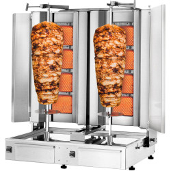 Аппарат для шаурмы газовый GGM Gastro DUK4+4-SB-N (Inox) Thumb