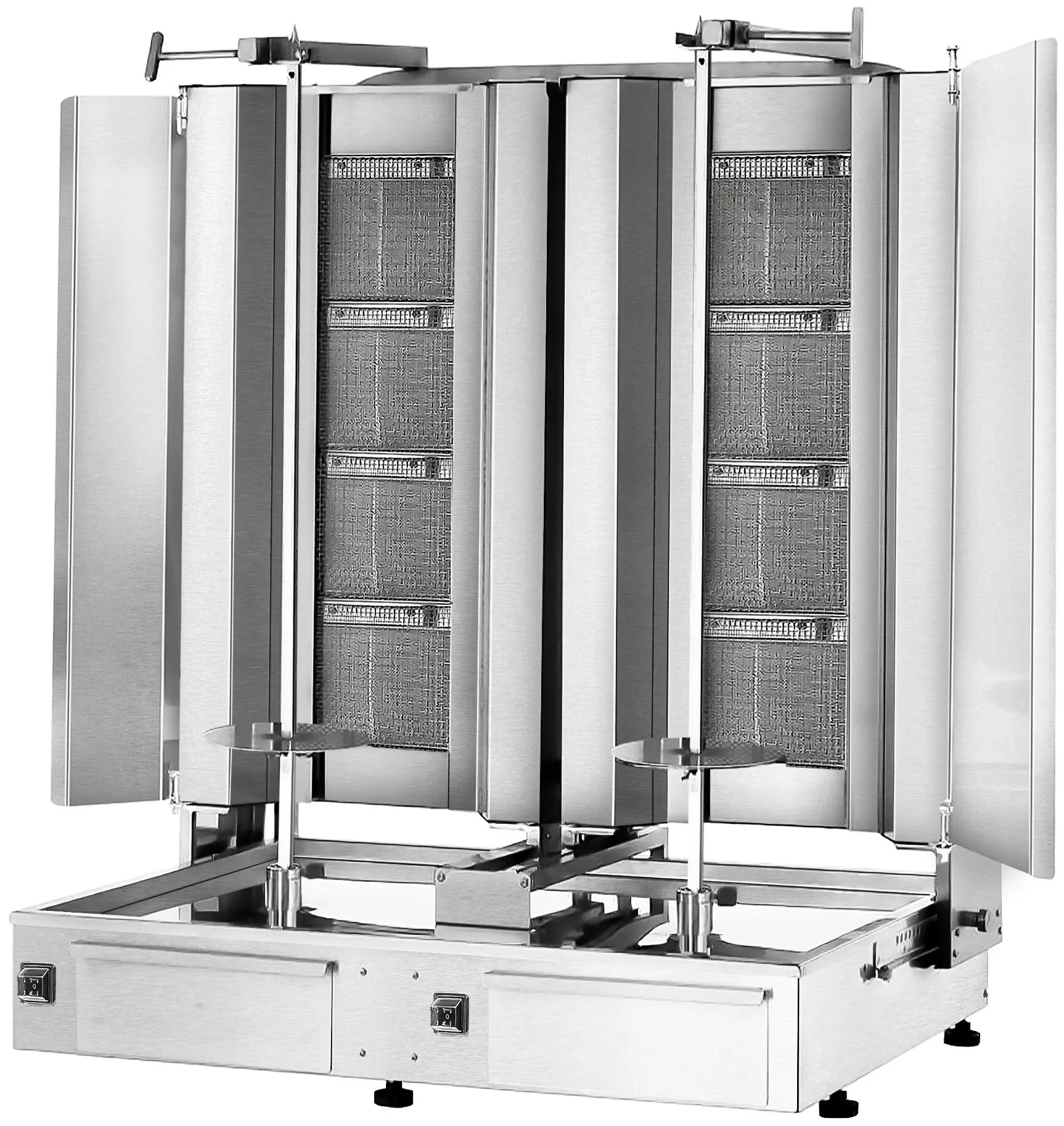 Аппарат для шаурмы газовый GGM Gastro DUK4+4-SB-N (Inox) - 3