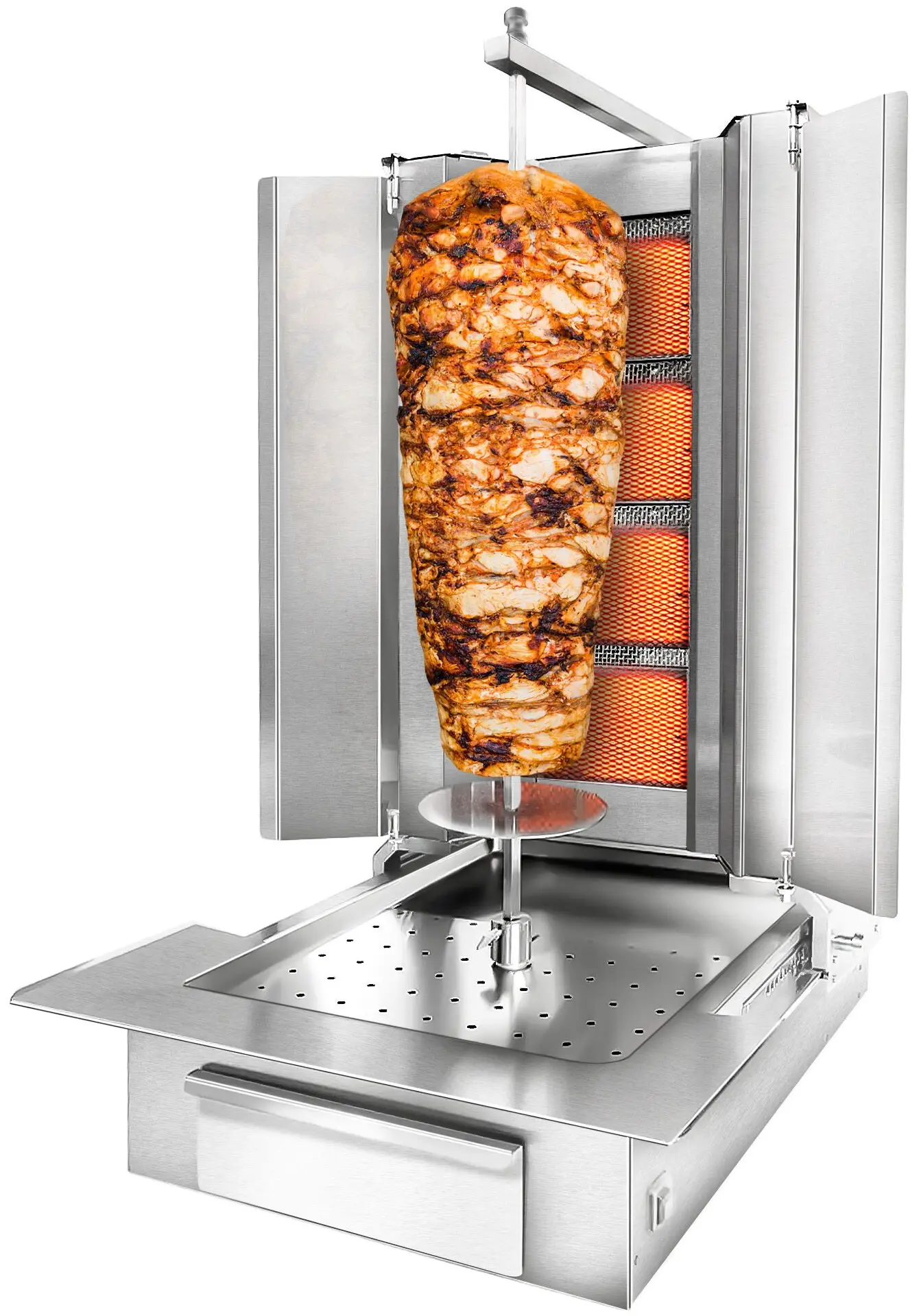 Аппарат для шаурмы газовый GGM Gastro DUK4-EN-SB-N (Inox) - 2