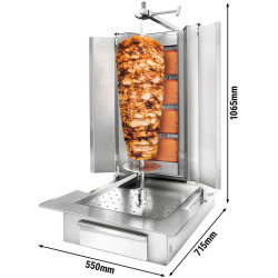 Аппарат для шаурмы газовый GGM Gastro DUK4-EN-SB-N (Inox) Thumb