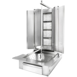 Aparat pentru kebab pe gaz GGM Gastro DUK4-FR-SB-N (Inox) Thumb