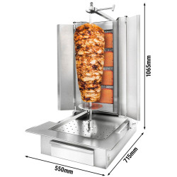 Aparat pentru kebab pe gaz GGM Gastro DUK4-FR-SB-N (Inox) Thumb