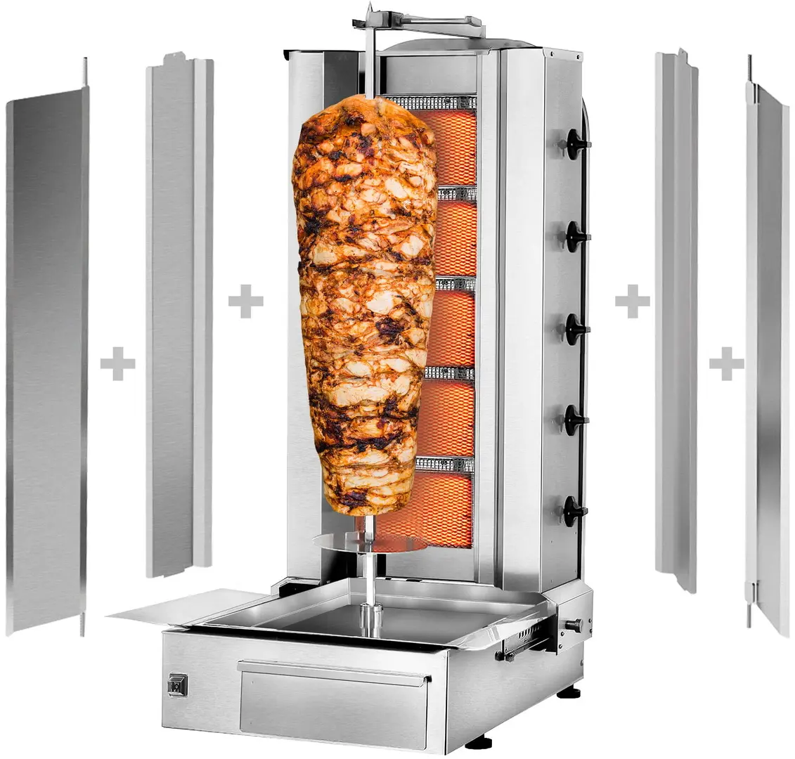 Аппарат для шаурмы газовый GGM Gastro DUK5-SB-N (Inox)