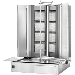 Аппарат для шаурмы газовый GGM Gastro DUVK4+4-N (Inox) Thumb